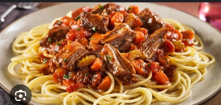 Spaghetti à la viande